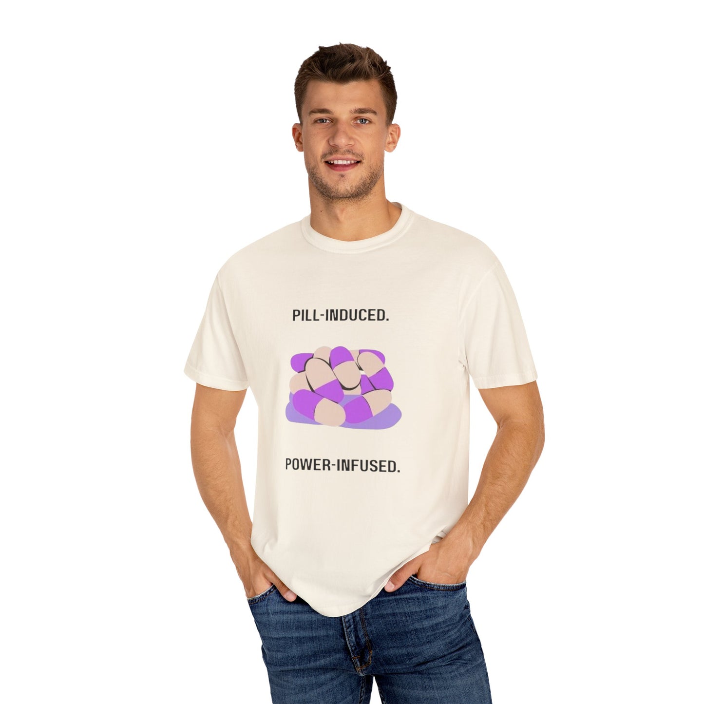 Lupus Awareness, Pill Induced, Unisex Garment-Dyed T-shirt