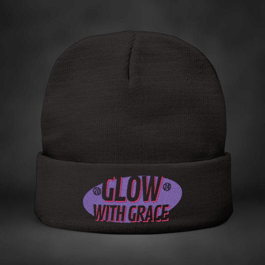 S-Line:: Glow With Grace Embroidered Beanie