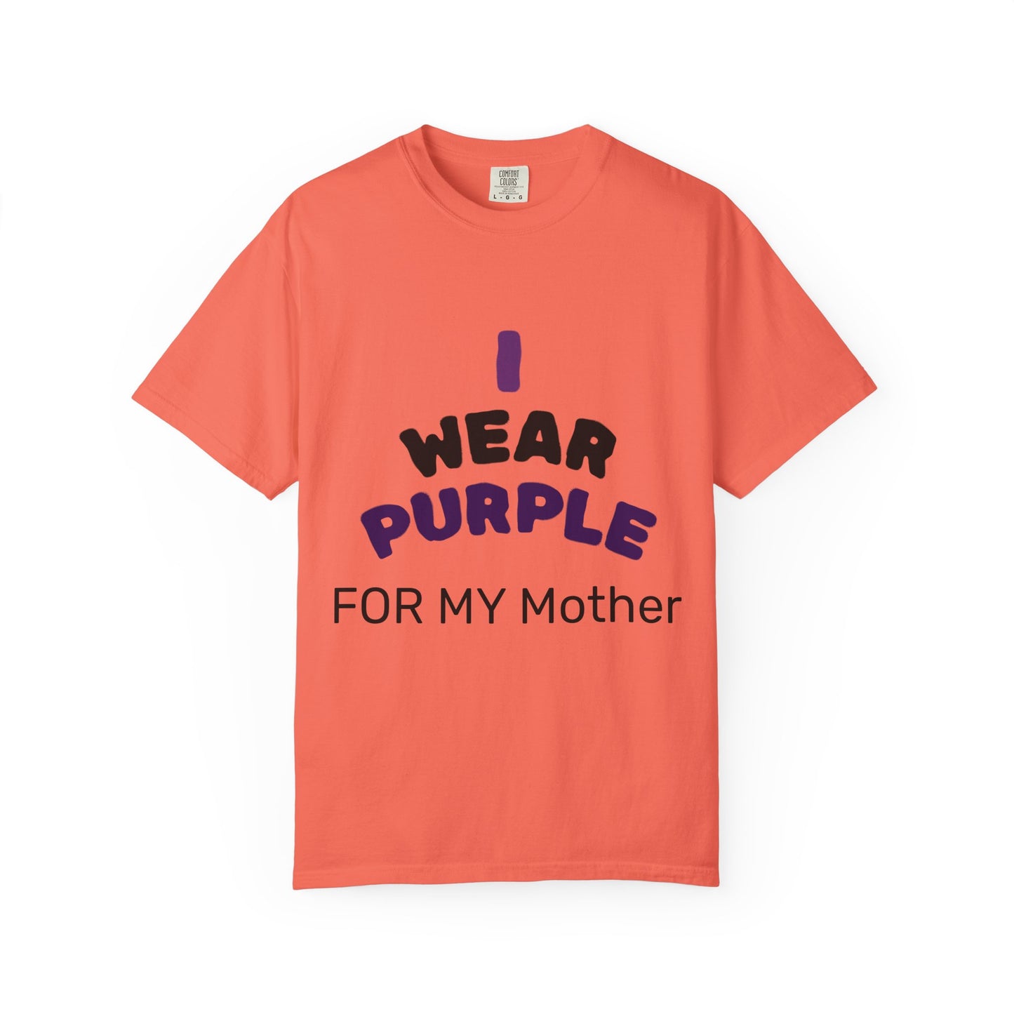 For Mom Purple T-Shirt for Awareness, Gift for Mom, Family Reunion, Cancer Support Apparel, Comfortable Casual Wear