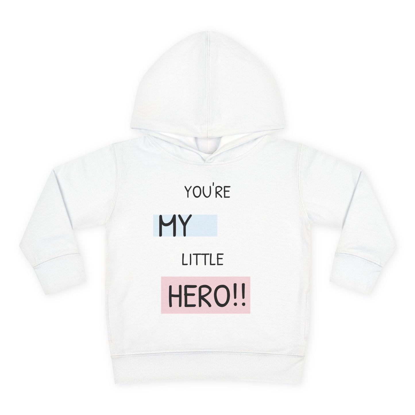 Toddler Hero Hoodie, Cute Kids Pullover, Fleece Hoodie for Boys and Girls, Kids Gift for Birthdays, Toddler Fashion