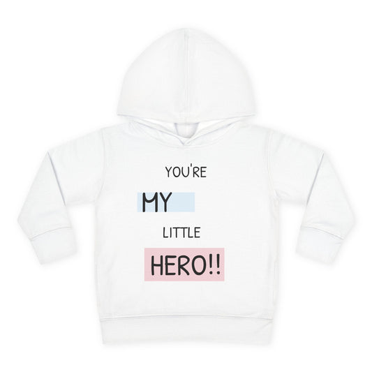 Toddler Hero Hoodie, Cute Kids Pullover, Fleece Hoodie for Boys and Girls, Kids Gift for Birthdays, Toddler Fashion